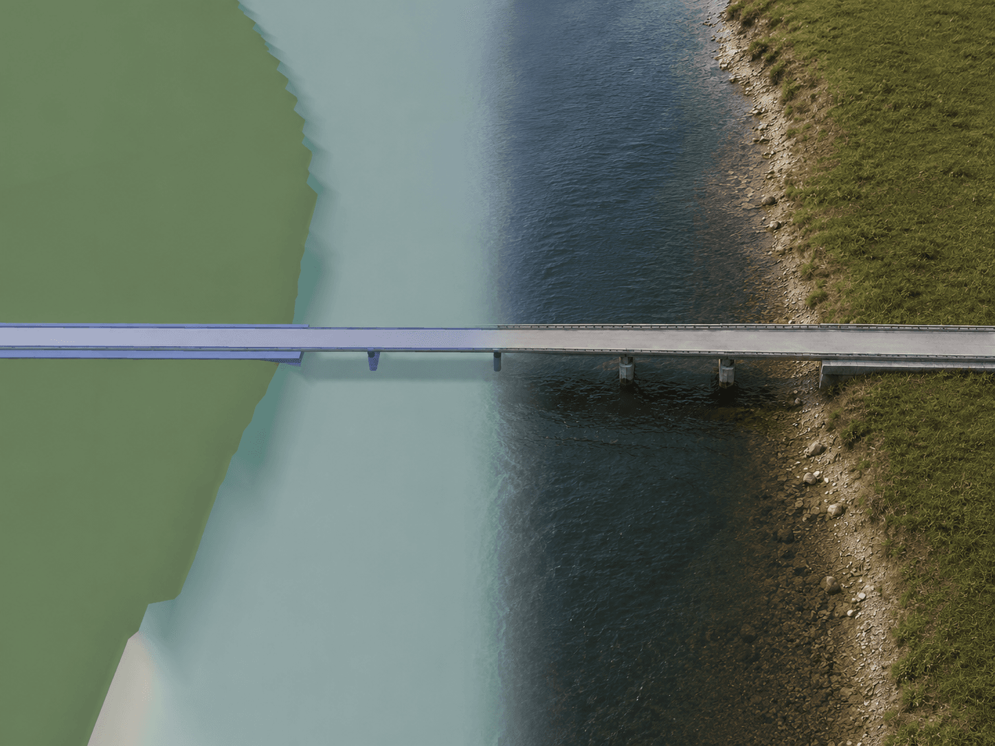 Socavación en puentes: cómo calcularla paso a paso y verla en 3D